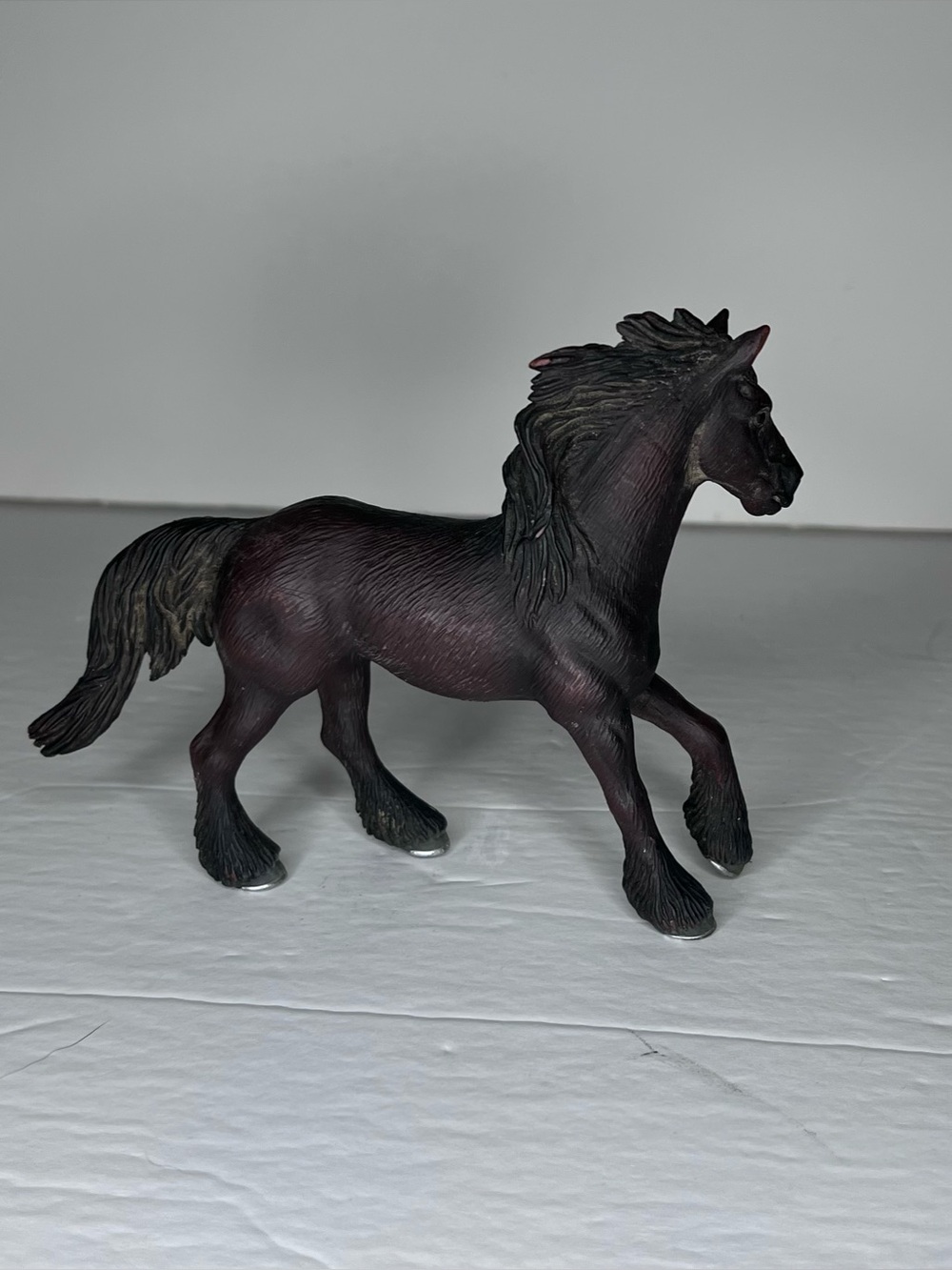 Schleich Horse Figurine Brown Plastic 5" Collectible Toy Friesian Mare #13604